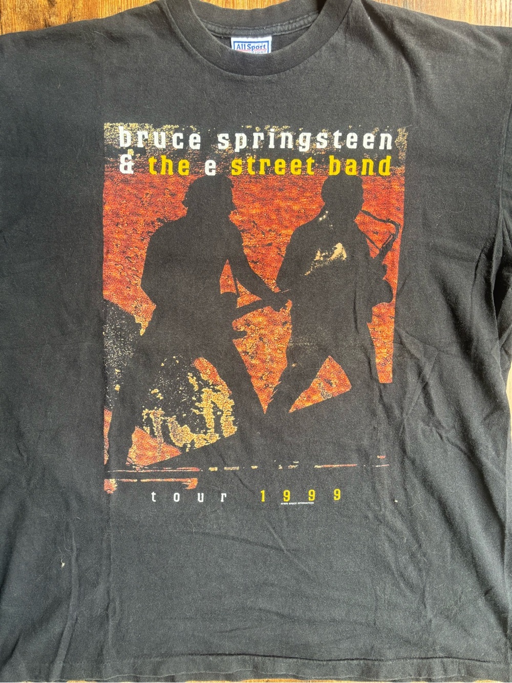Vintage 1999 Bruce Springsteen E Street Band Tour Tee XL All Sport